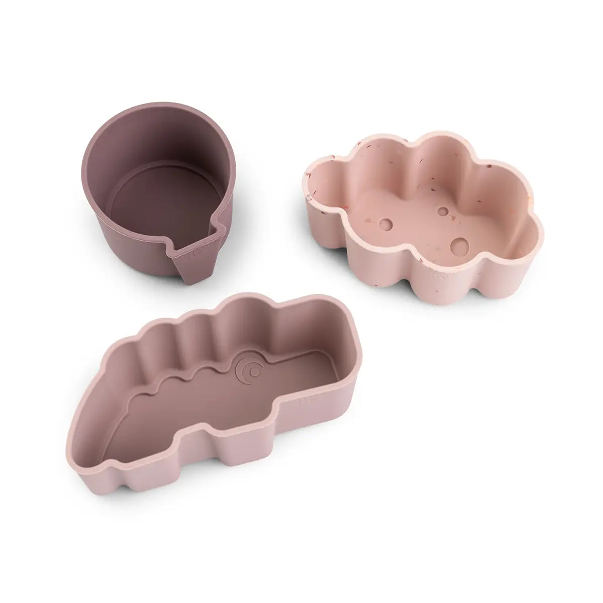 Moules en silicone 3 pièces - Nuages heureux - Poudre
