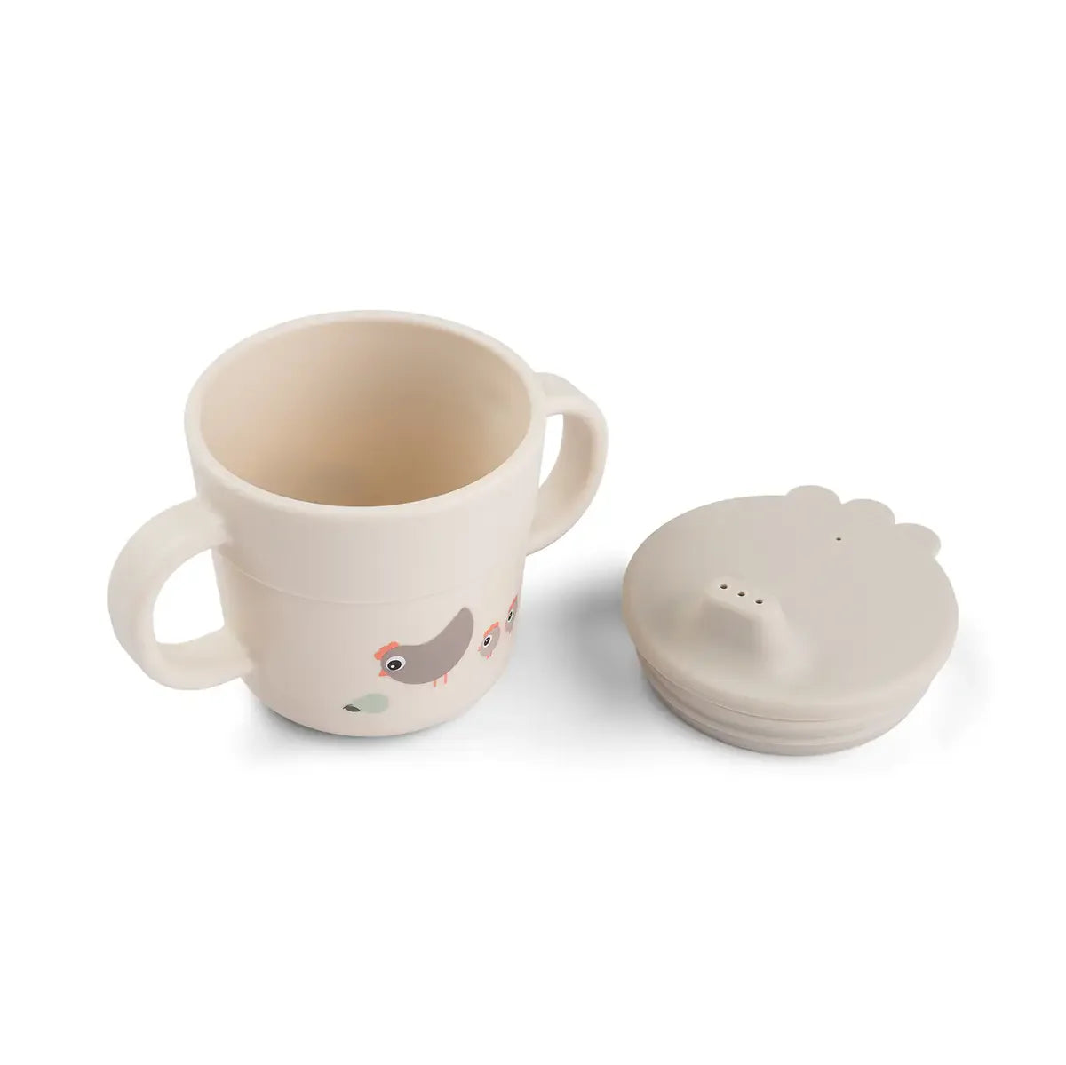 Coffret premier repas gourmand avec ventouse - Tiny farm - Sable