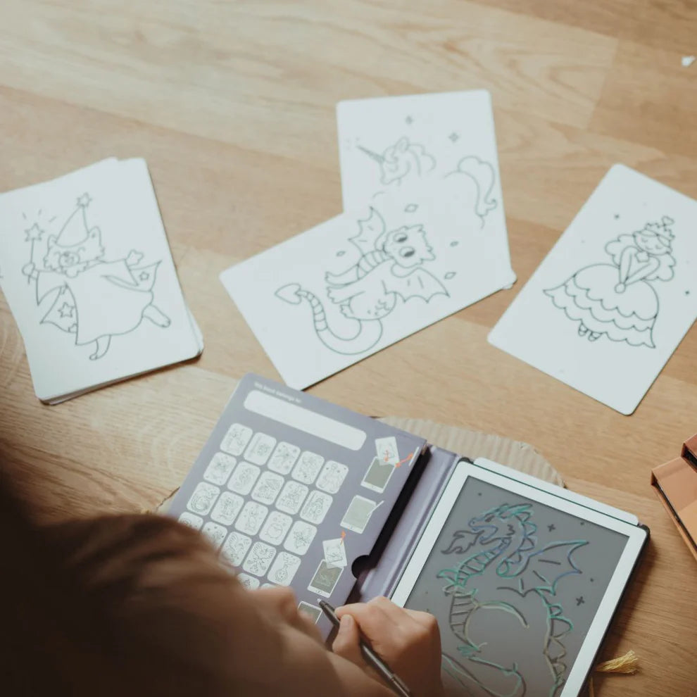 Refill KIDYDRAW-MINI Cartes supplémentaires thèmes - "Il était une fois et Animaux"