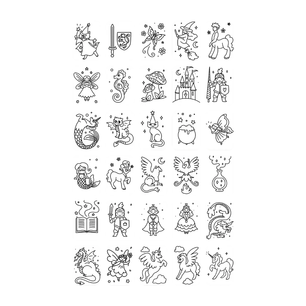 Refill KIDYDRAW-MINI Cartes supplémentaires thèmes - "Il était une fois et Animaux"