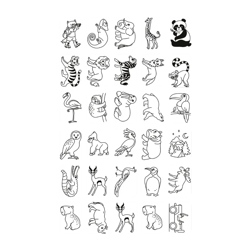 Refill KIDYDRAW-MINI Cartes supplémentaires thèmes - "Il était une fois et Animaux"