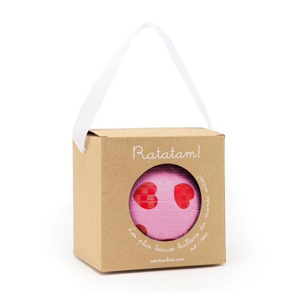 Le Ballon Coeurs & Rose 12 cm
