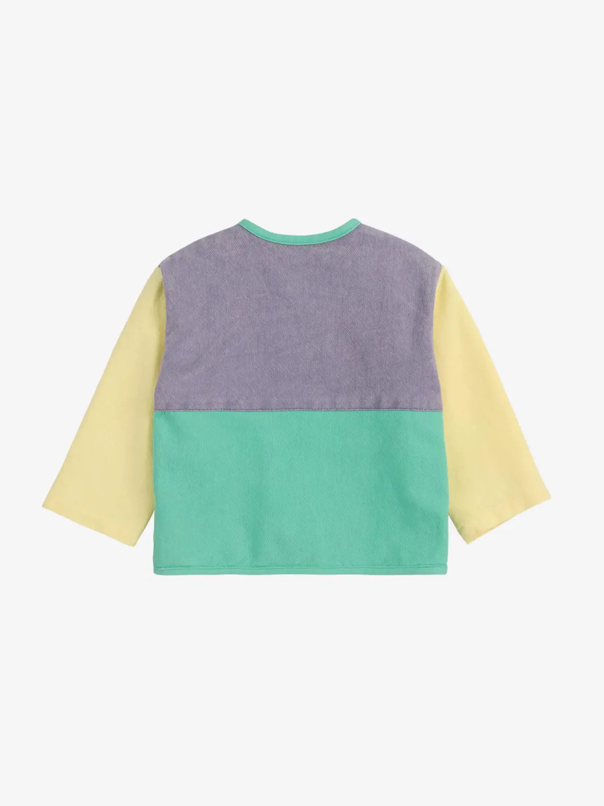 Veste tissée à blocs de couleurs