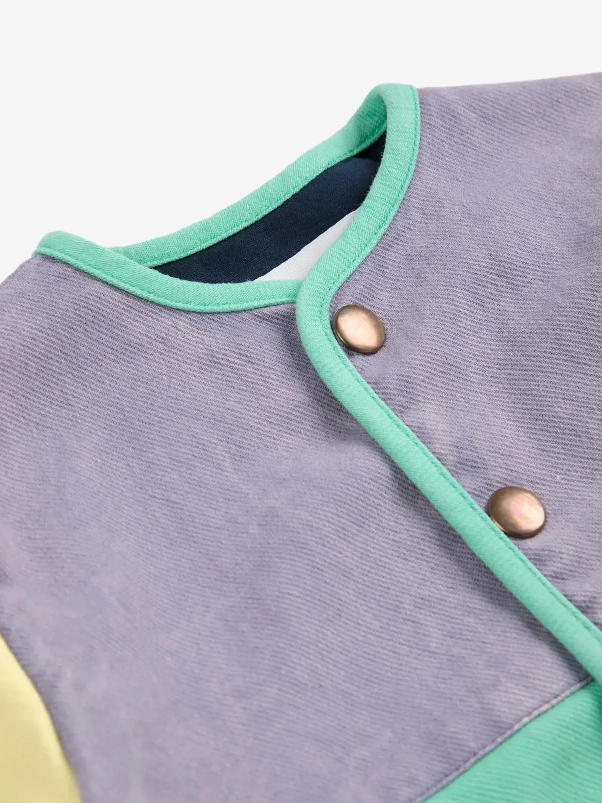 Veste tissée à blocs de couleurs