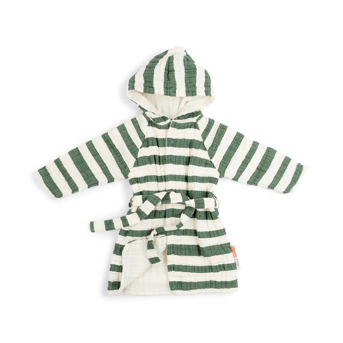Peignoir 3-4 ans - Rayures - Vert