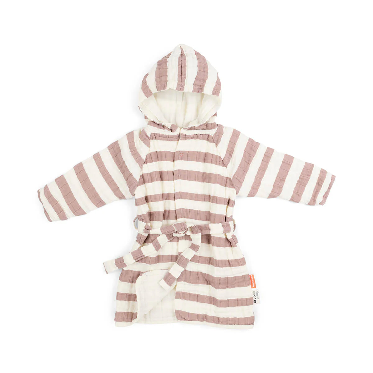 Peignoir 3-4 ans - Rayures - Poudre