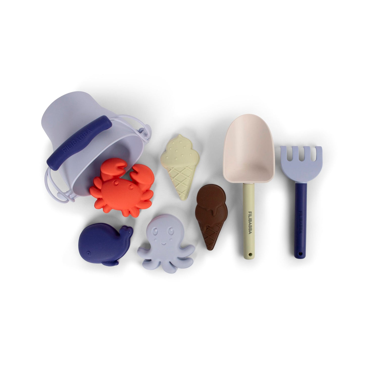 Ensemble de plage en silicone - Blue Mix