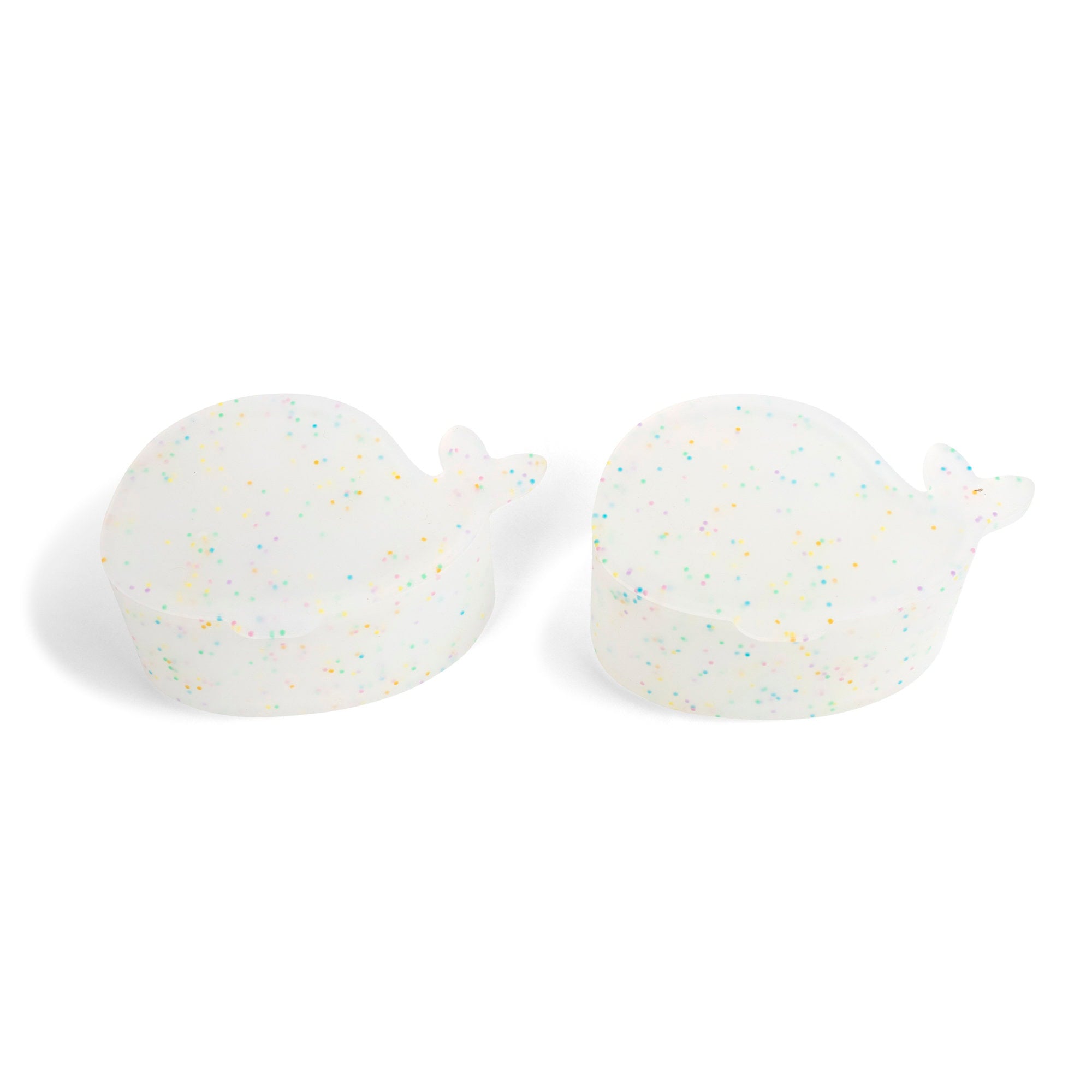 Lot de 2 mini boîtes à goûter en silicone – Christian la Baleine – Confetti