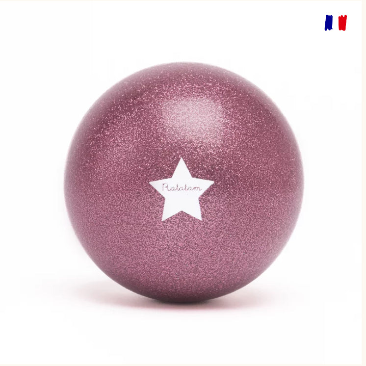 Ballon mouton pailleté 10 cm – Rose