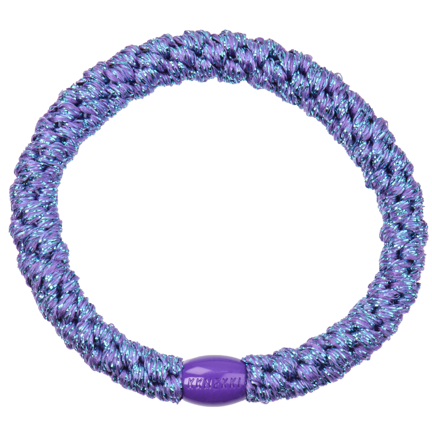 Élastiques à cheveux - MIX BLEU ET VIOLET PAILLETTES