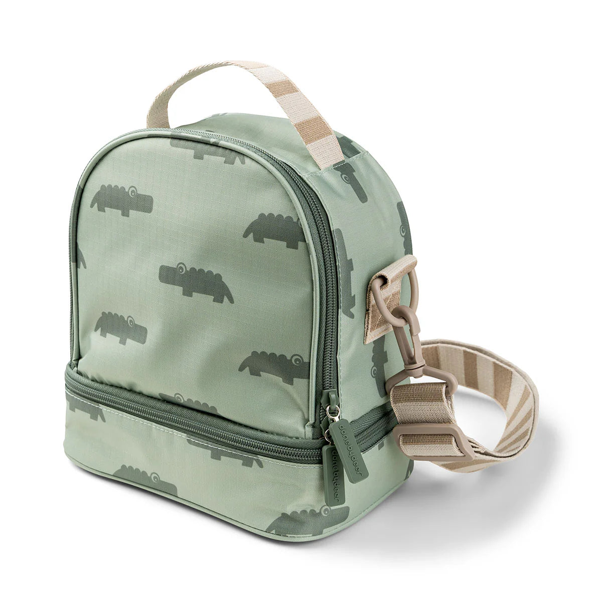 Sac à lunch isotherme pour enfant - Croco - Vert