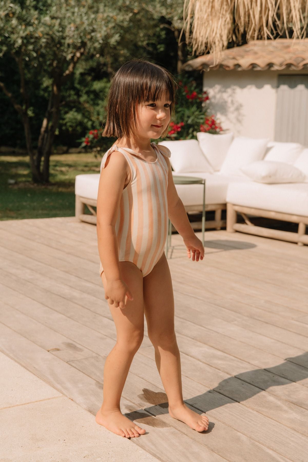 MAILLOT DE BAIN 1 PIECE ROBERTA - RAYURES ROSES