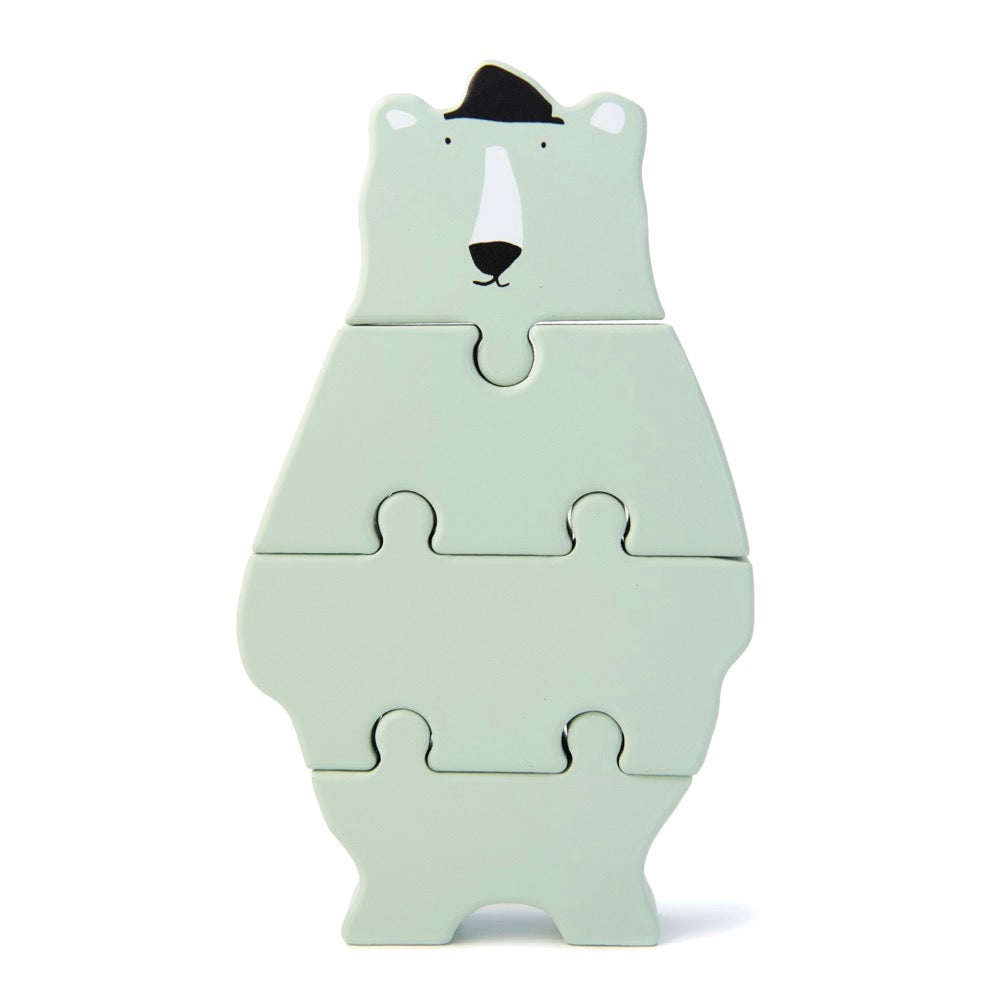 Puzzle formes animaux en bois - Mr Ours