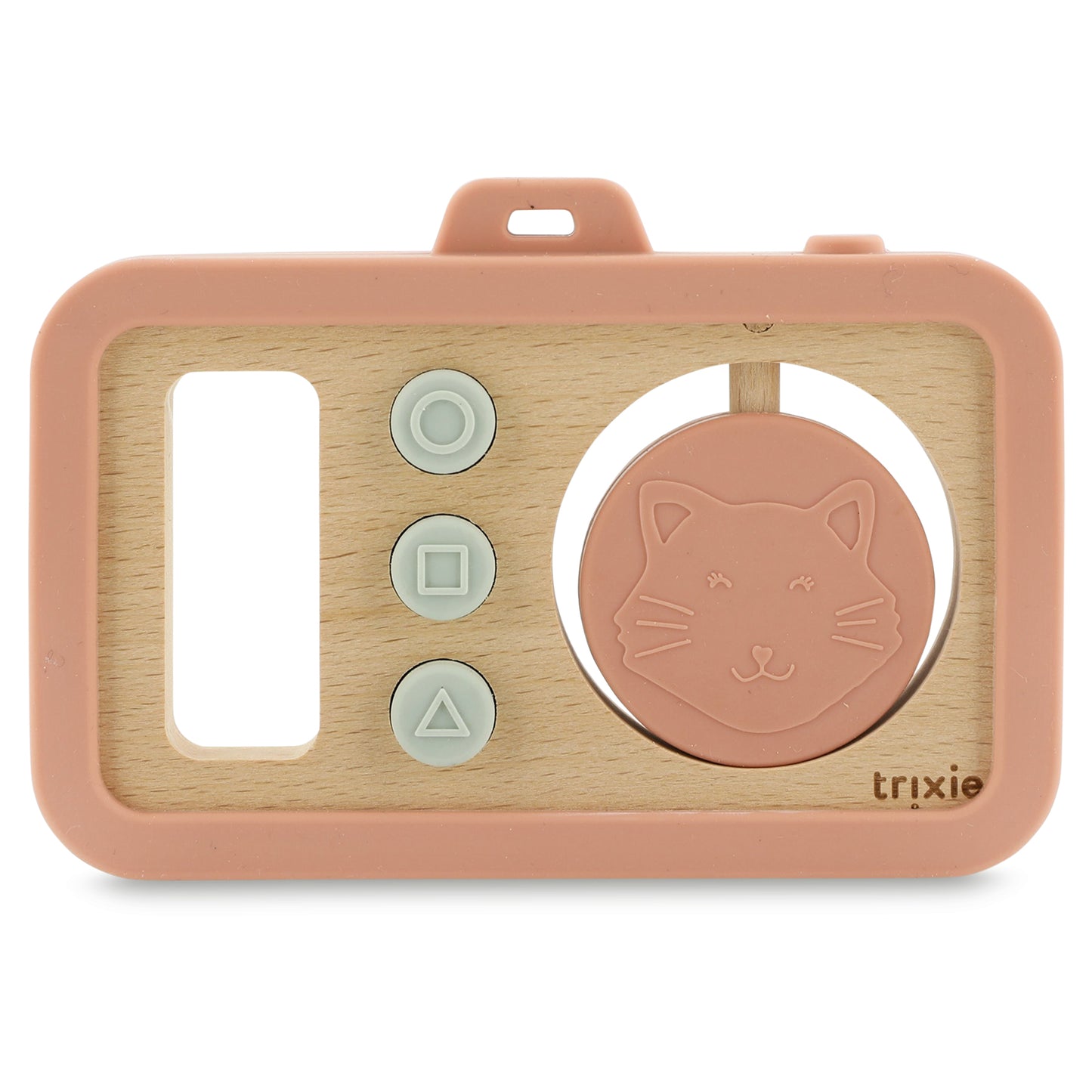Appareil photo en silicone et bois - Mrs. Chat
