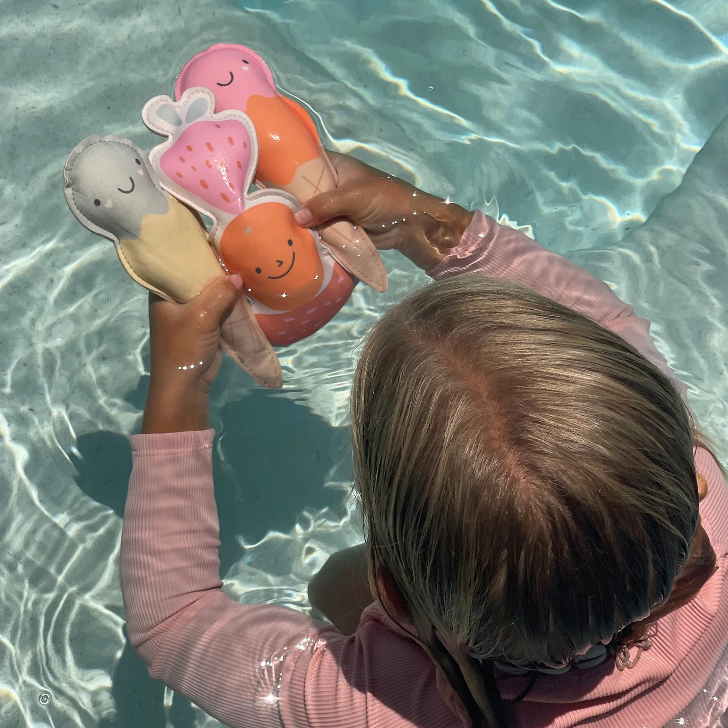 Lot de 6 jouets de bain en Néoprène - Barbe à papa