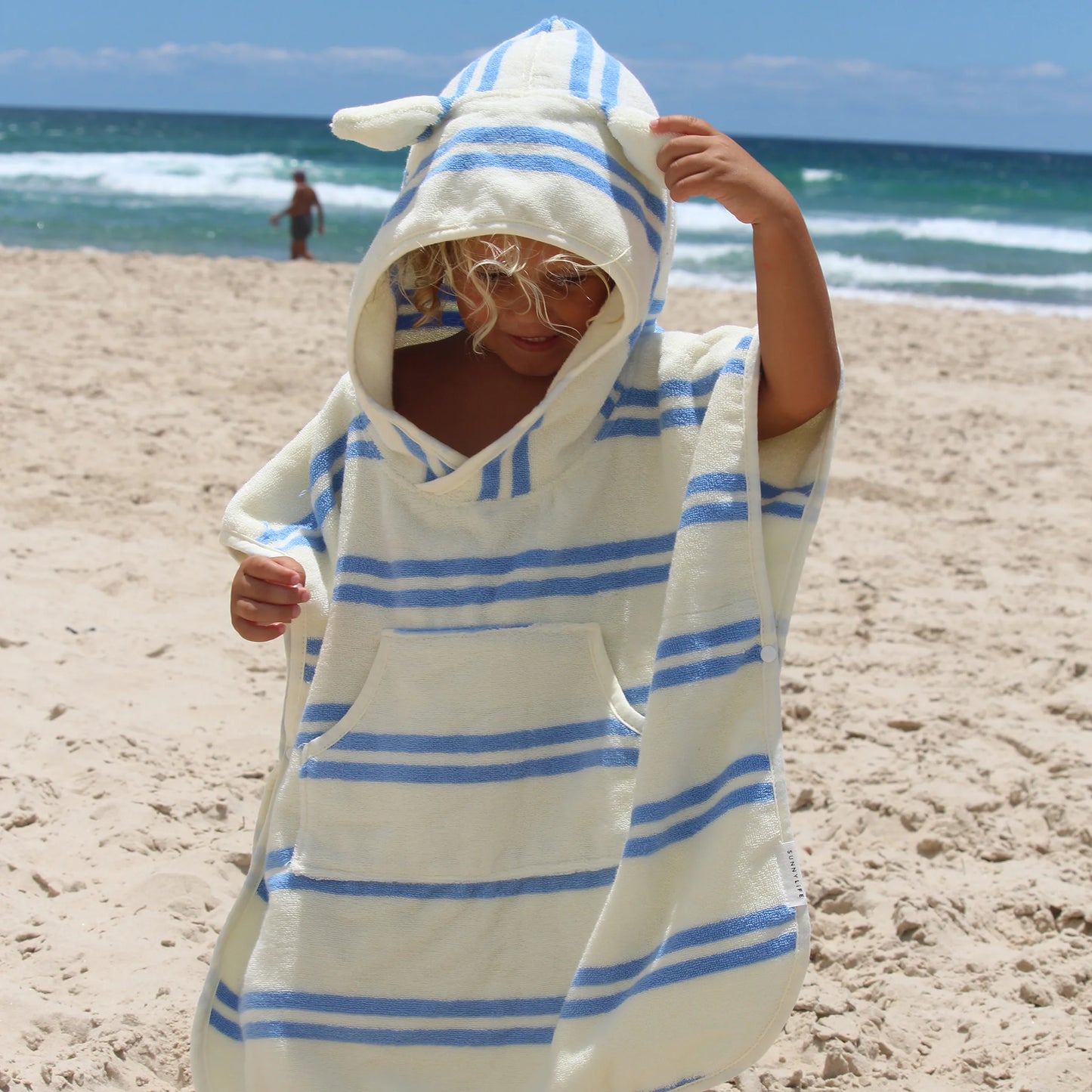 Poncho de plage - Sammy la mouette