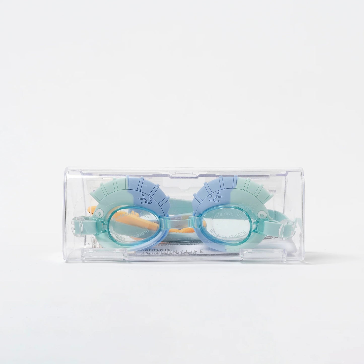 Mini lunettes de natation - Finn le poisson bleu aqua