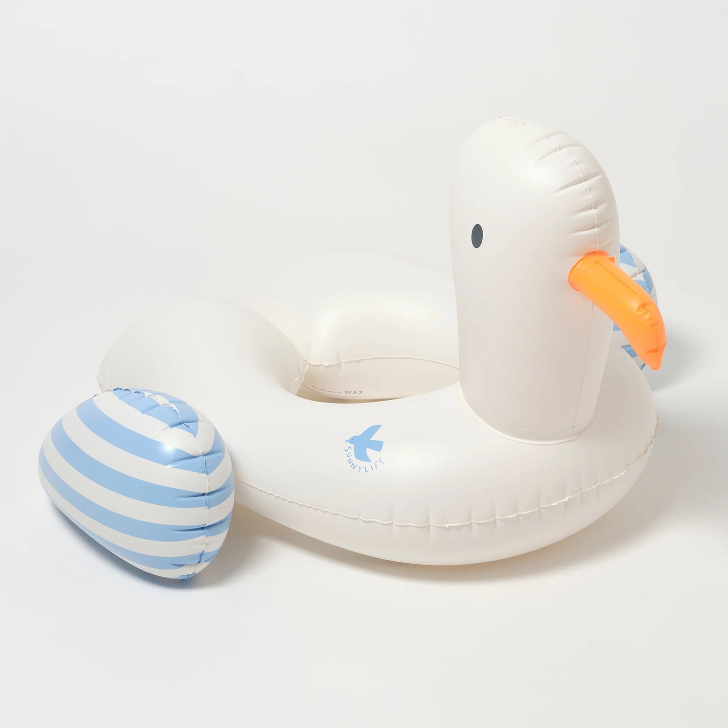 Bouée pour enfants - Sammy la mouette à rayures bleues