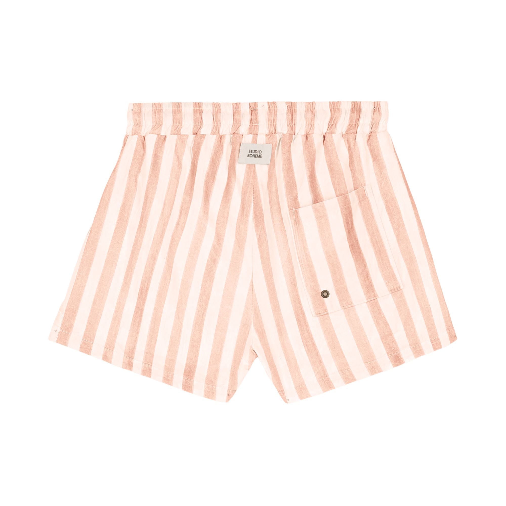 SHORT DE BAIN CHICO- RAYURES ROSES