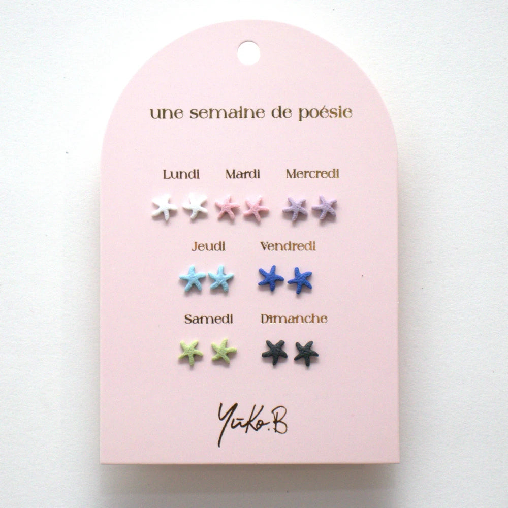 Boucles d’oreilles - Une semaine de poésie - Etoile 7P