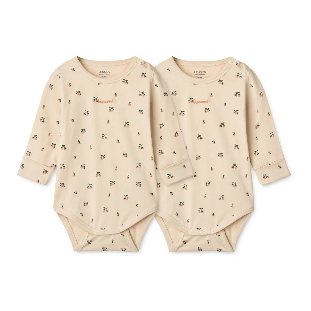 Lot de 2 bodies - YANNI - Peach mini / Sea shell