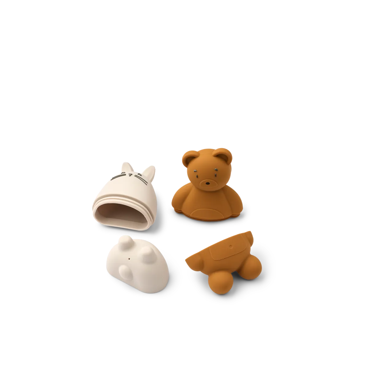 Duncan Classic Silicone Bath Toys - Mustard / Sandy