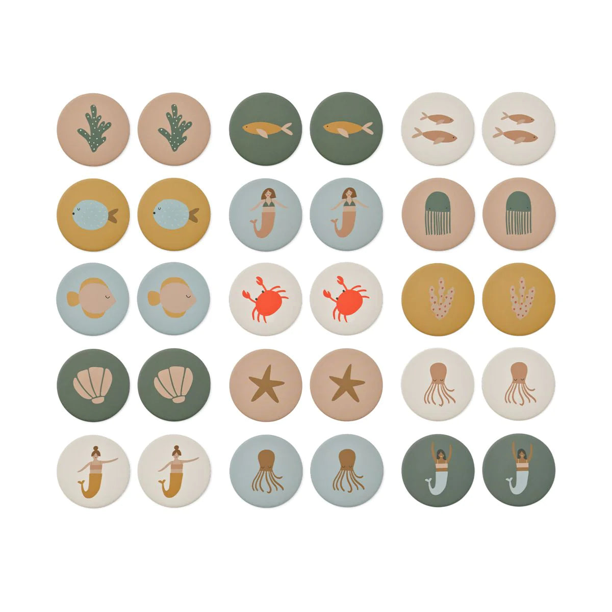YUBI MEMORY GAME MERMAIDS / SANDY