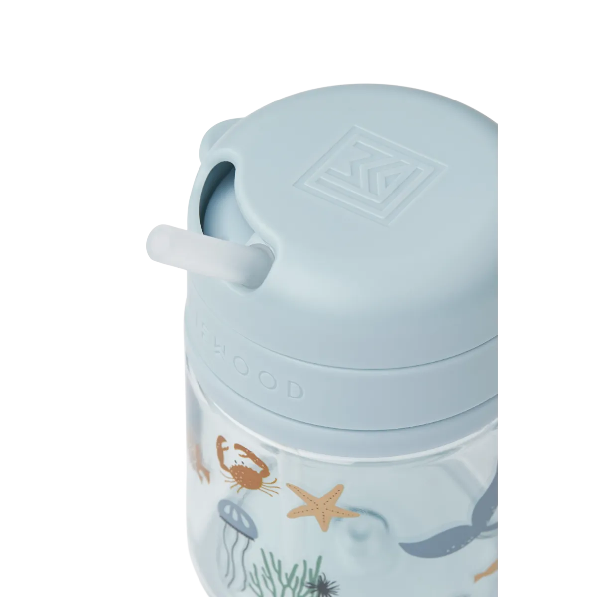 Gobelet avec paille en Tritan Pavia 280 ml - Créature marine / Sandy