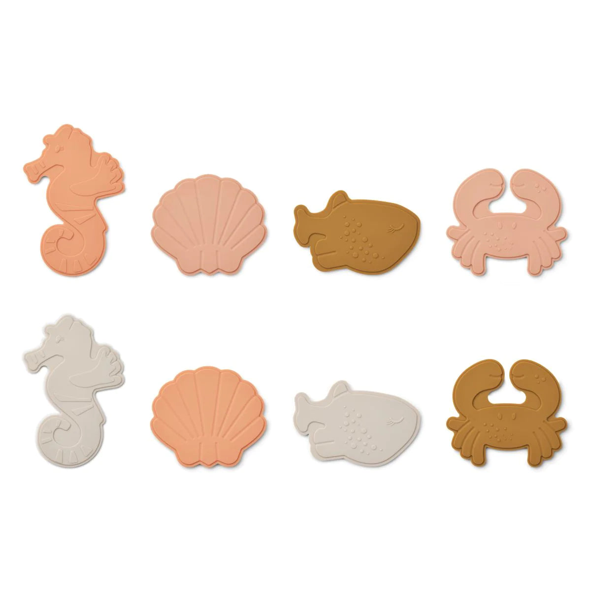 MINI TAPIS DE BAIN PAOLA LOT DE 8 SEA CREATURE / ROSE MULTI MIX