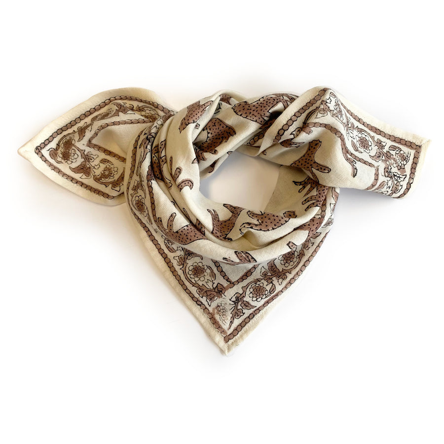 Small Foulard Manika "Bengale" Latte