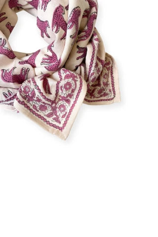 Big Foulard Latika "Bengale" - Macadamia