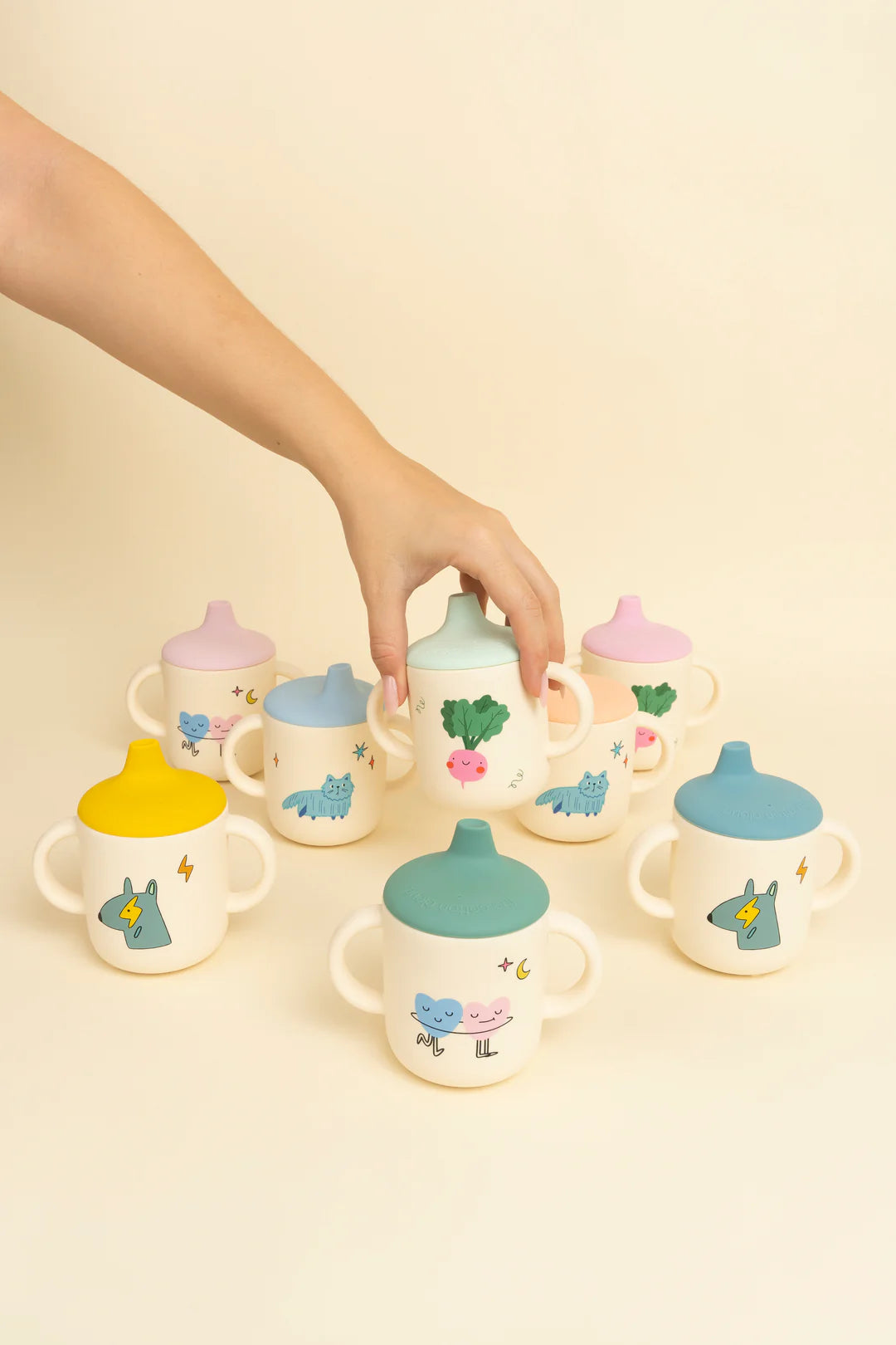 Tasse d'apprentissage - Copains végétariens
