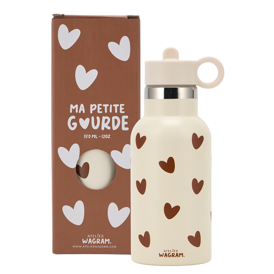 Gourde coeur acier inox