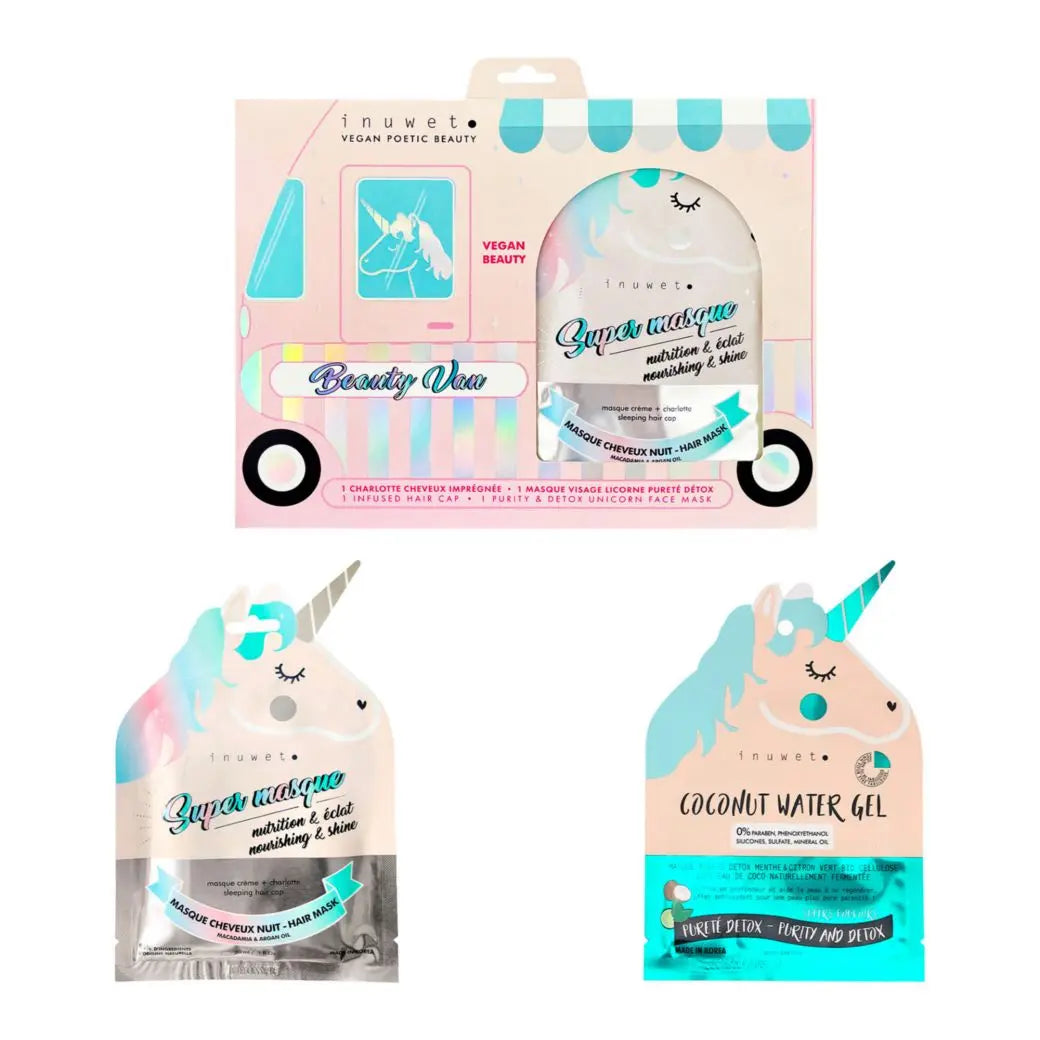 BEAUTY VAN - MASQUES LICORNE CHEVEUX ET VISAGE DETOX