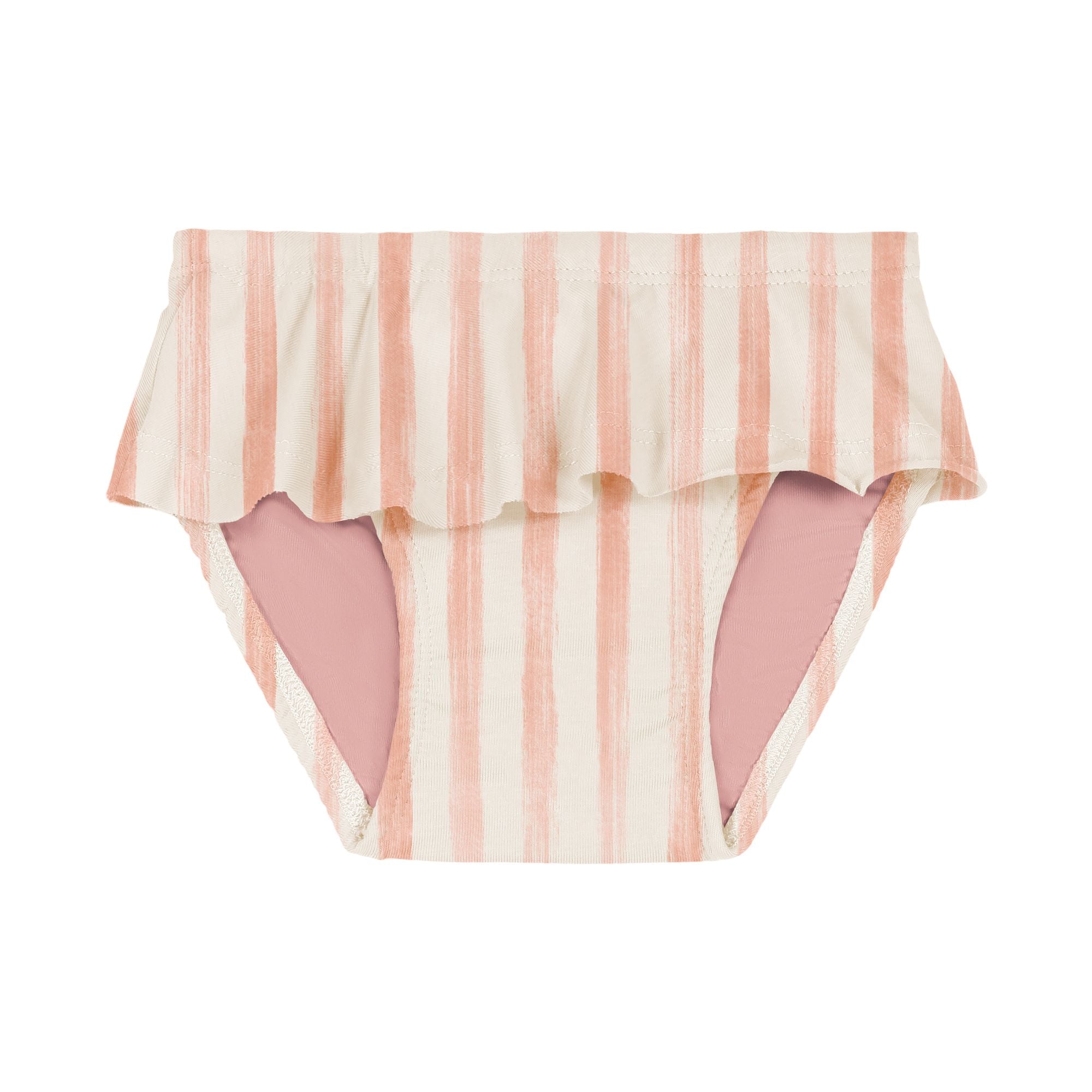 CULOTTE DE BAIN MIMI- RAYURES ROSES