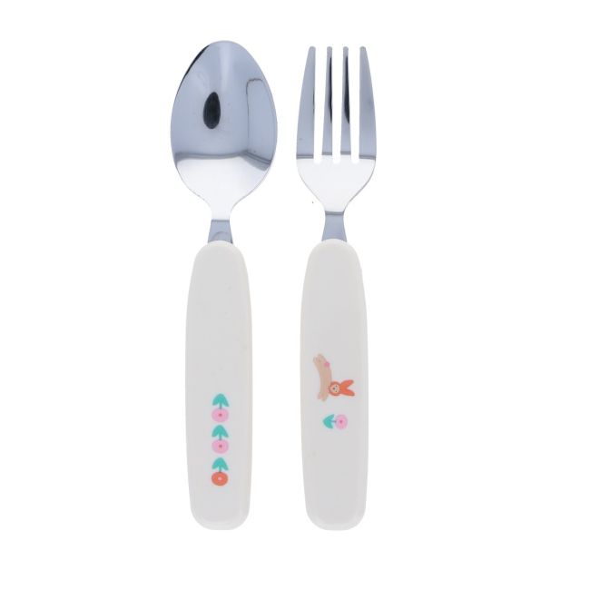 Set de couverts lapin rose - Chichi pompon