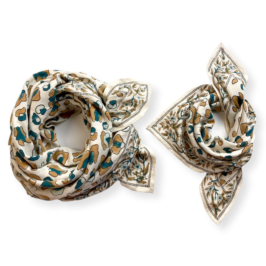 PETIT FOULARD MANIKA "GRAOU" LITTLE & TALL X APACHES C JUNGLE