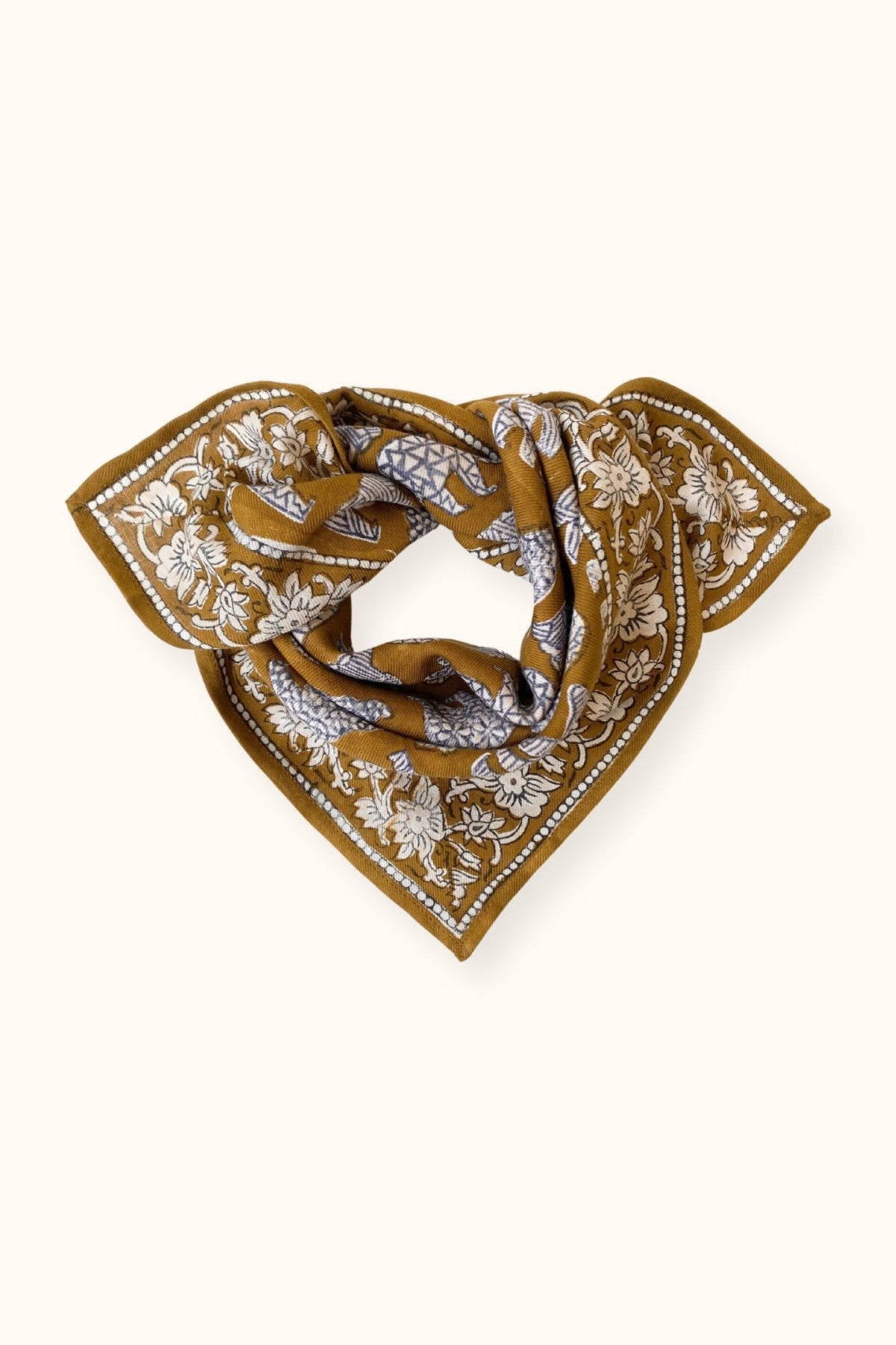 Small Foulard Manika "Ours" Tapenade