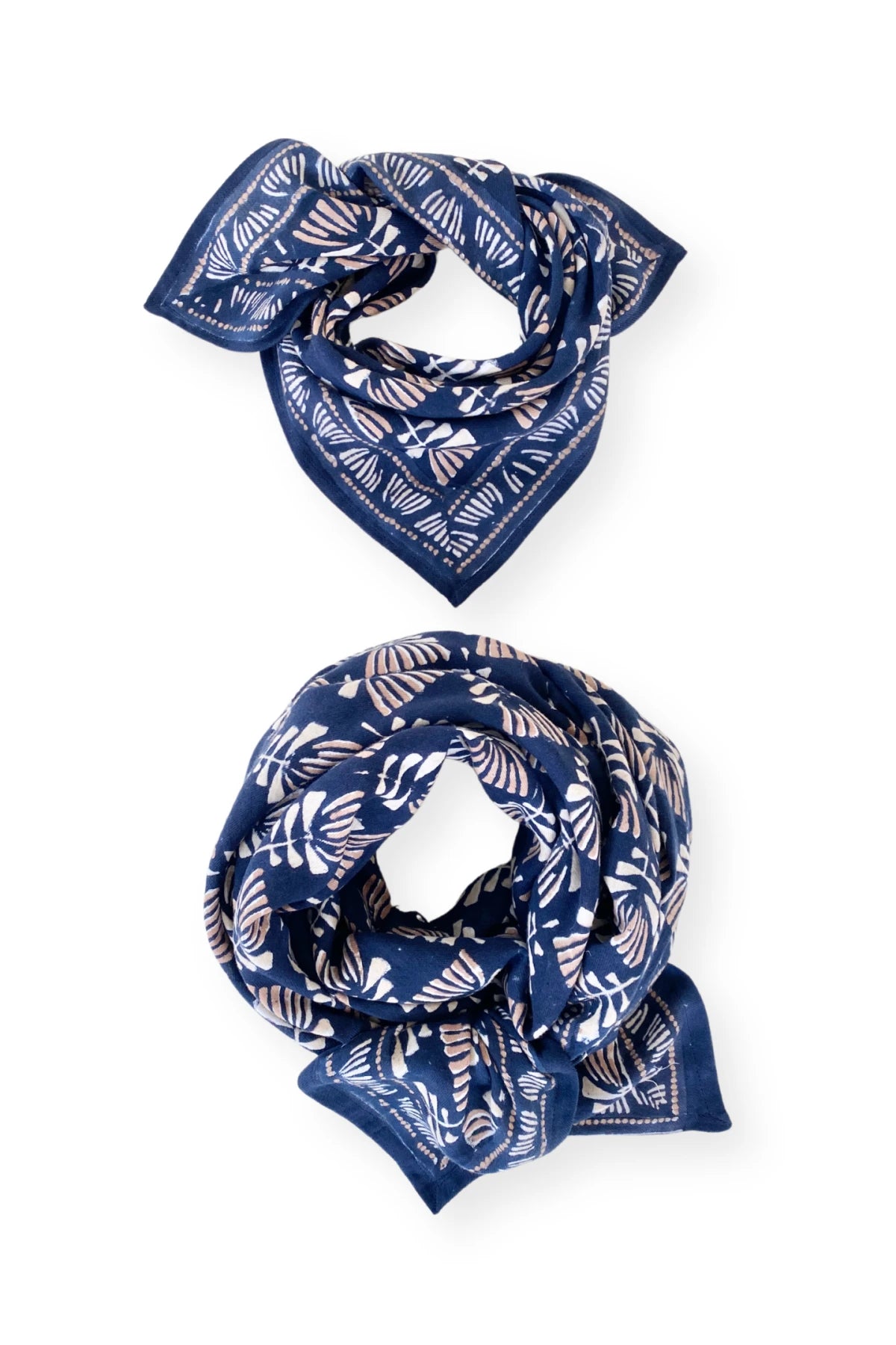 Small Foulard Manika "Tresse" Graphite