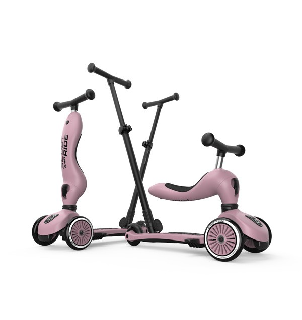 Trottinette 2 en 1 HIGHWAYKICK 1 PUSH&GO - Wildberry