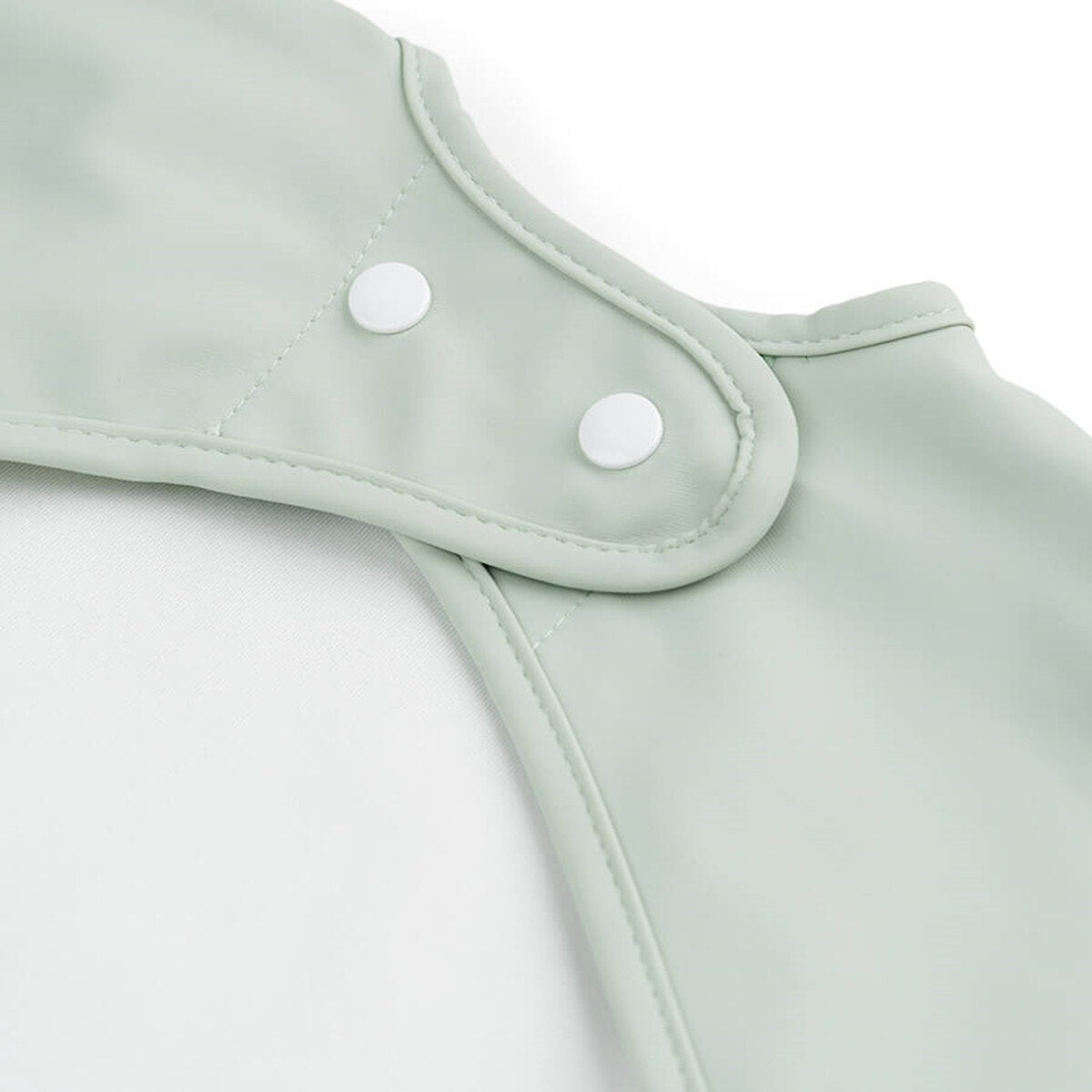 bavoir poche manches - croco - vert
