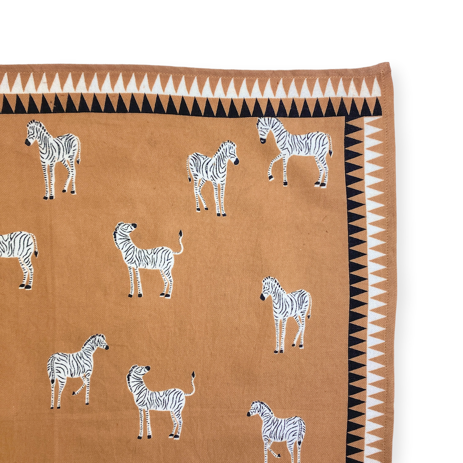 BIG FOULARD LATIKA ZEBRE café