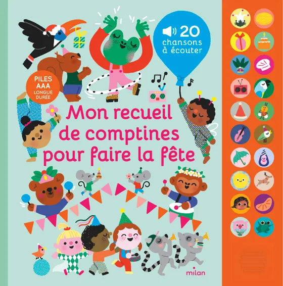 Mon recueil de comptines pour faire la fête