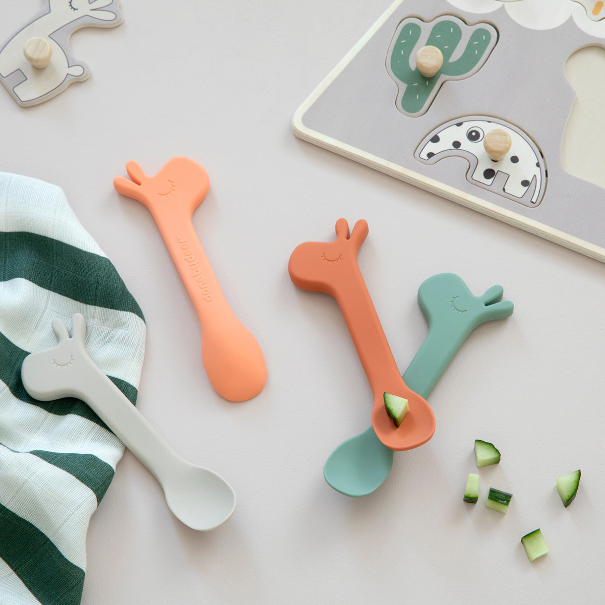 Lot de 2 cuillères en silicone - lalee - vert