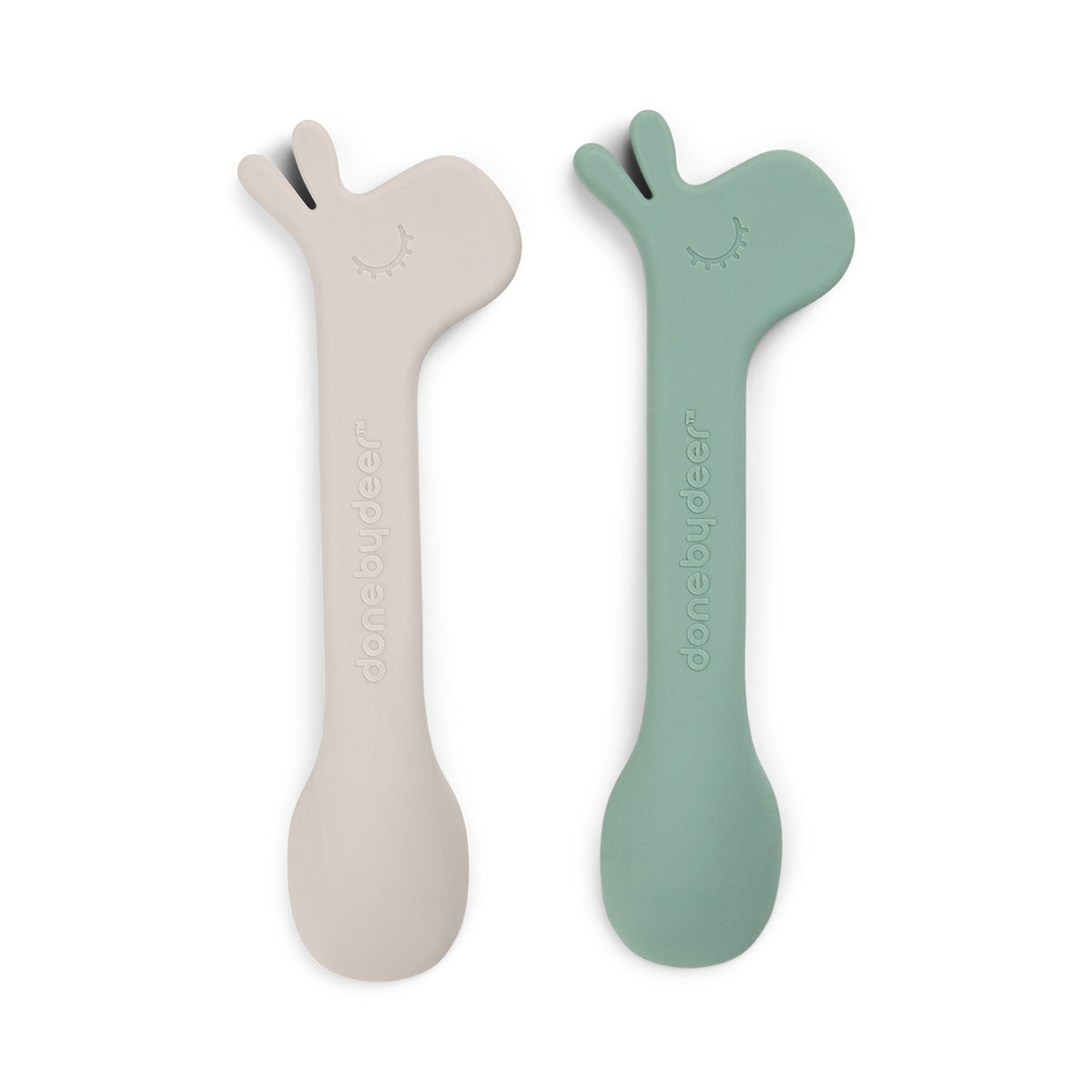 Lot de 2 cuillères en silicone - lalee - vert