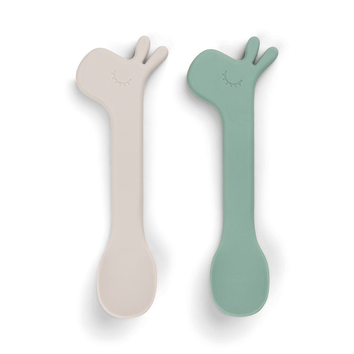 Lot de 2 cuillères en silicone - lalee - vert