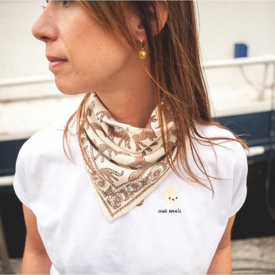 Small Foulard Manika "Bengale" Latte