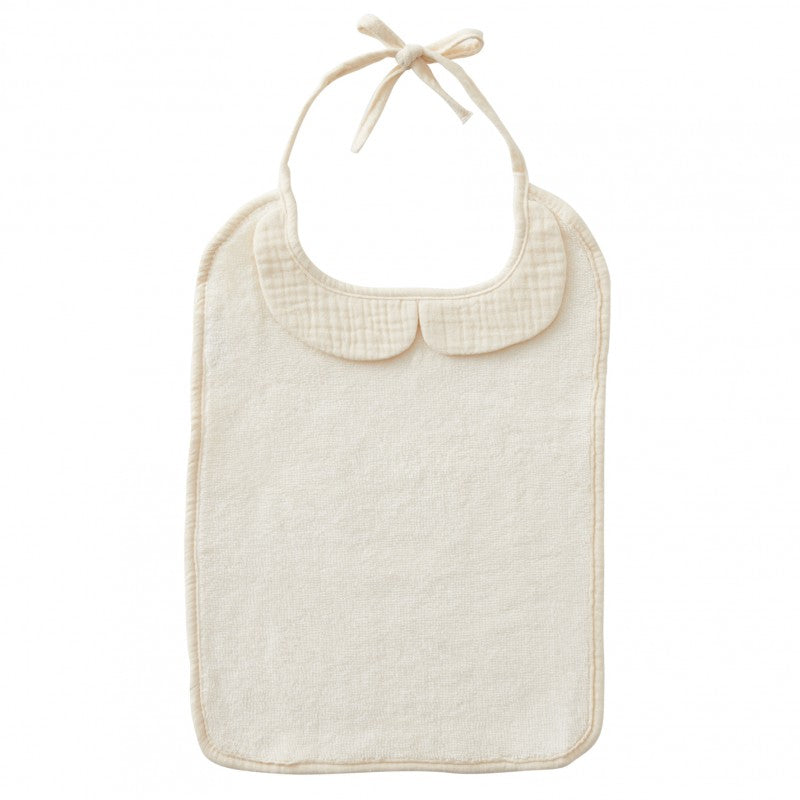 Grand bavoir bambou et gaze lait