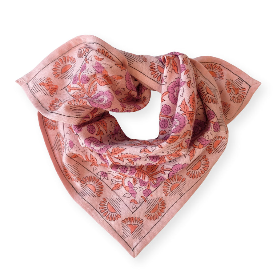 PETIT FOULARD MANIKA "SOLEIL" BONBON