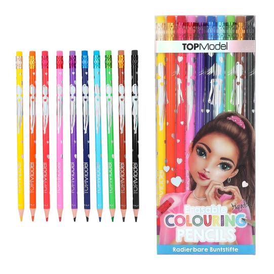 Crayons de couleur gommables